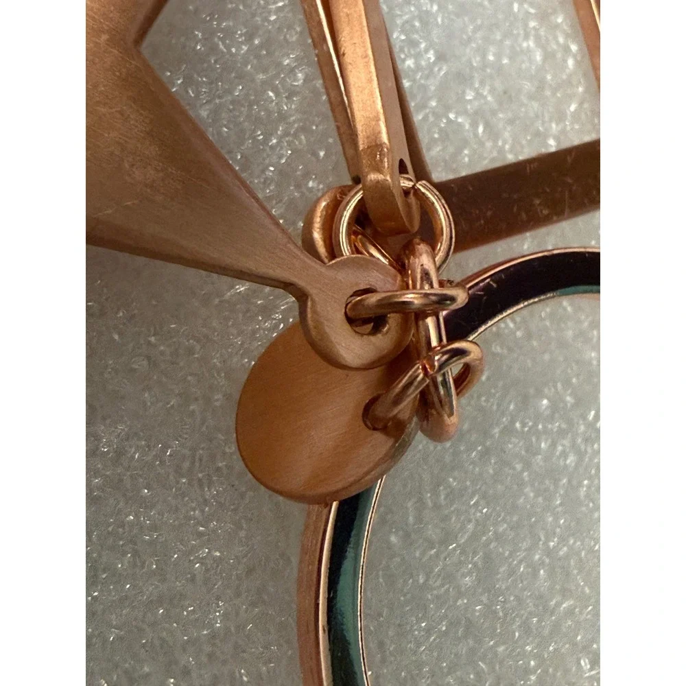 Starbucks Reserve Keychain Rose Gold Star R Logo Roastery Minimalist Bag Charm